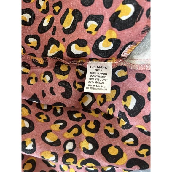 ARATTA Silent Journey Mixed Patterns KIMONO Abstract Boho Animal Print Top S/M - Picture 6 of 6